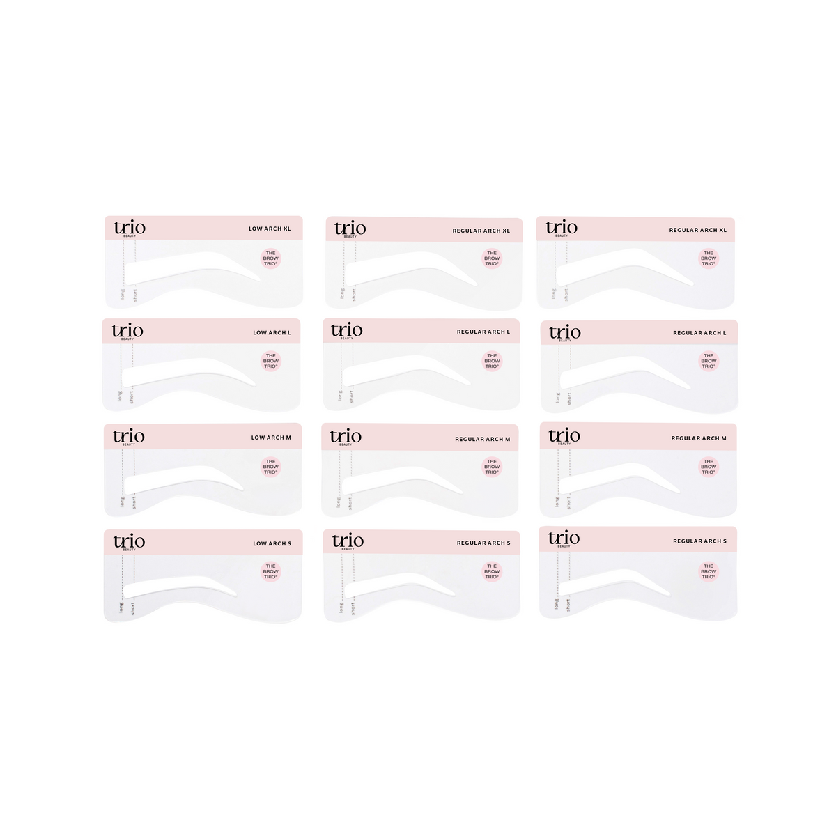 Brow Trio Replacement Eyebrow Stencils (4 Pack)