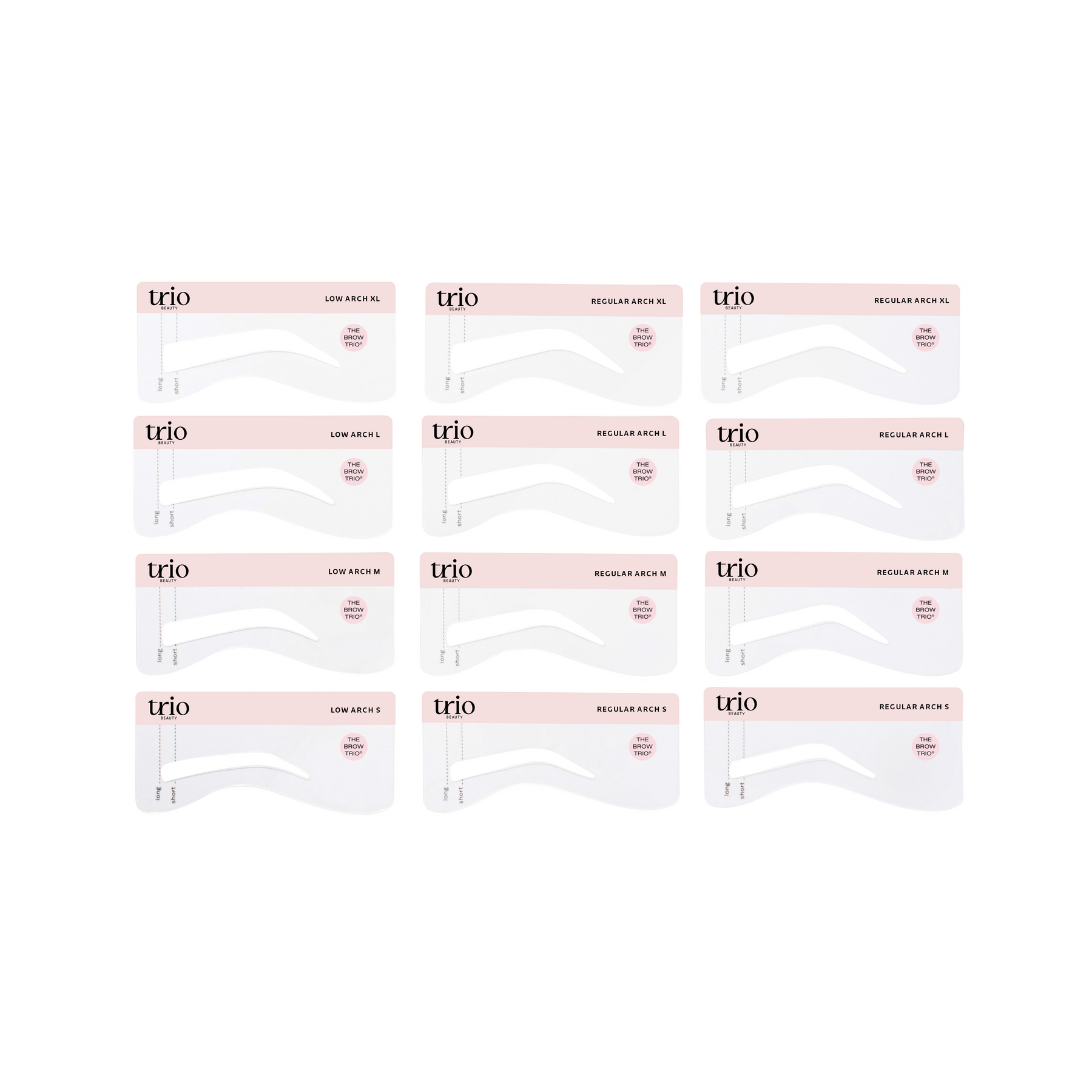 Brow Trio Replacement Eyebrow Stencils (4 Pack)