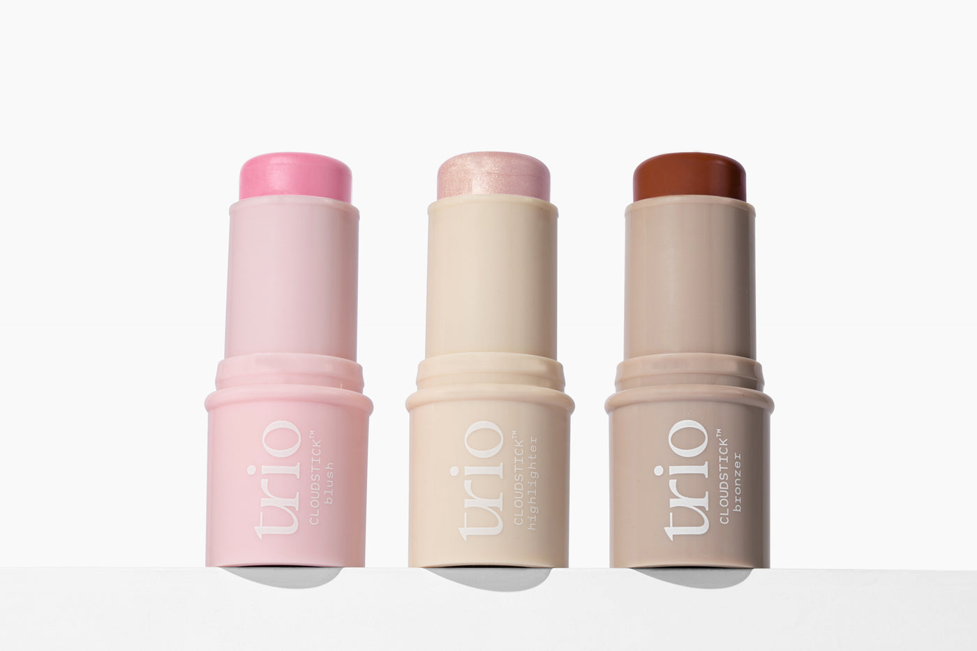 cloudstick trio from trio beauty. blush, bronzer, and highlighter trio kit